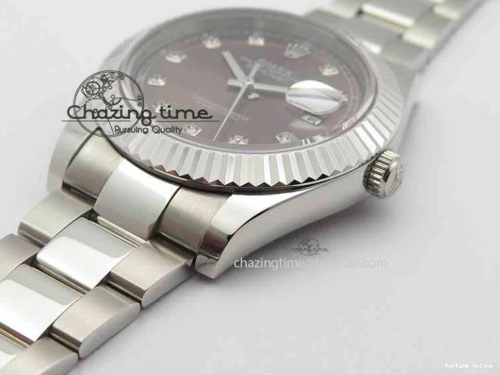 0214 Packable DateJust II 41mm SS BP Maker Best Edition Gray Dial Diam On SS Bracelet SA 3729